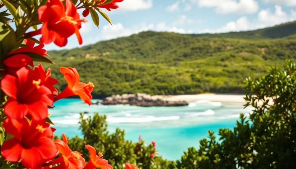 A sun-dappled landscape in Bermuda, capturing the island's month-by-month highlights. In the foreground, vibrant tropical flowers bloom in a lush garden, their petals gently swaying in the warm breeze. The middle ground features a picturesque beach, with soft white sand and turquoise waters lapping at the shore. In the background, rolling hills are dotted with lush, verdant foliage, creating a serene and inviting atmosphere. The lighting is warm and golden, casting a natural, postcard-worthy glow over the scene. The overall mood is one of tranquility and relaxation, perfectly embodying the essence of Bermuda's seasonal charms. A sun-dappled landscape in Bermuda, capturing the island's month-by-month highlights. In the foreground, vibrant tropical flowers bloom in a lush garden, their petals gently swaying in the warm breeze. The middle ground features a picturesque beach, with soft white sand and turquoise waters lapping at the shore. In the background, rolling hills are dotted with lush, verdant foliage, creating a serene and inviting atmosphere. The lighting is warm and golden, casting a natural, postcard-worthy glow over the scene. The overall mood is one of tranquility and relaxation, perfectly embodying the essence of Bermuda's seasonal charms.